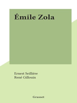 cover image of Émile Zola
